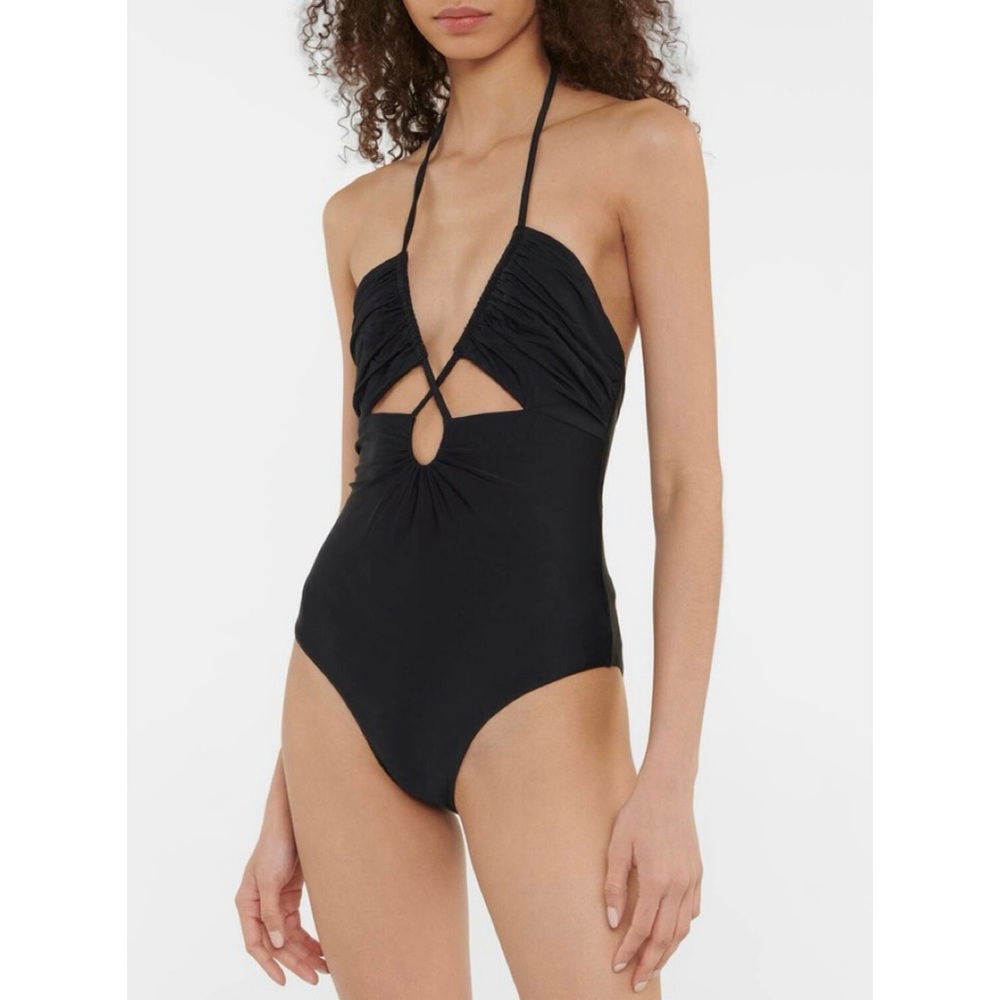 Self Portrait cutout halter swimsuit